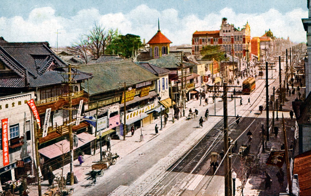 Sakaemachi Street, Nagoya, Japan, 1900-tallet av Unbekannt