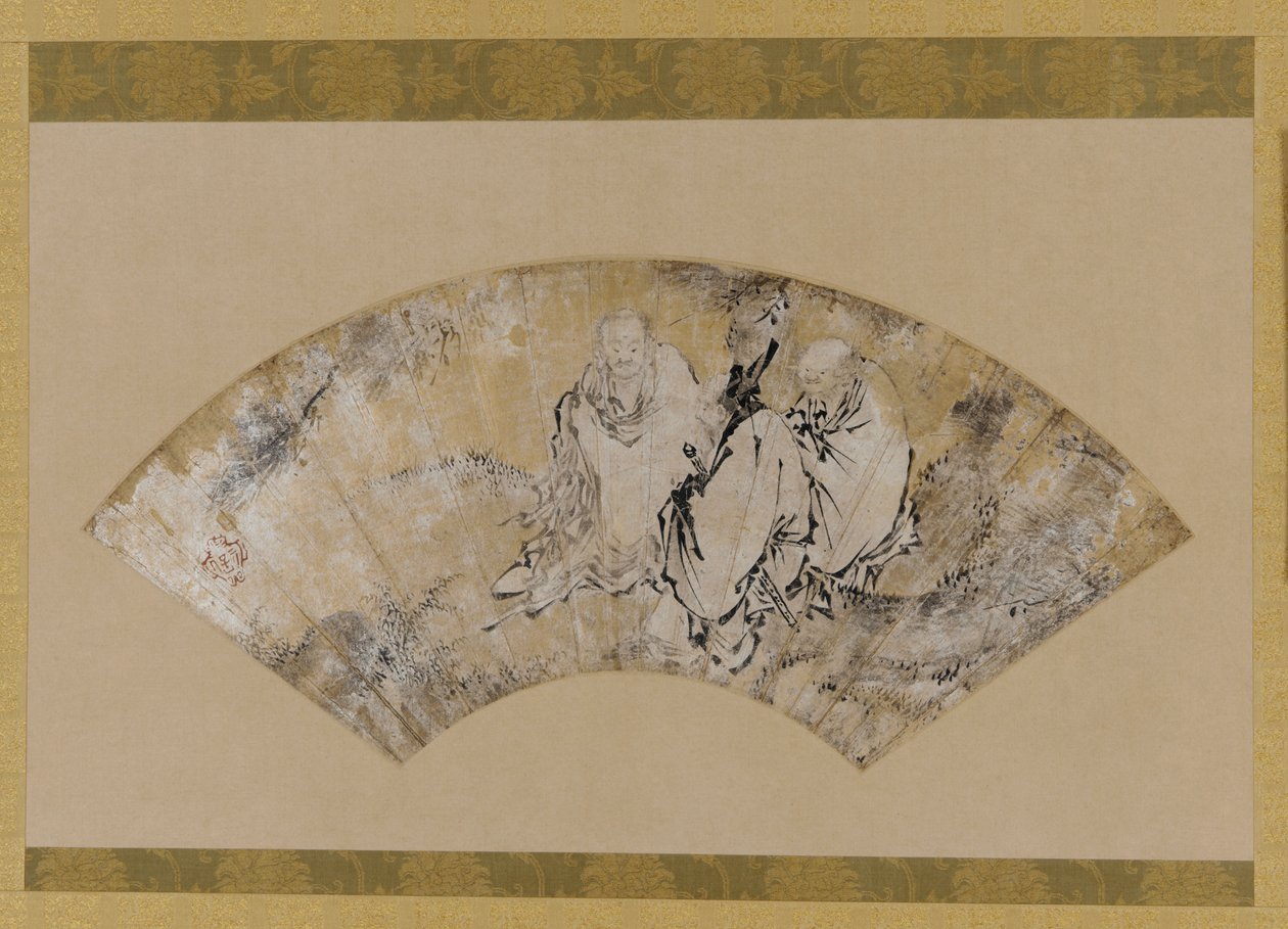 Sakyamuni, Confucius og Lao-tzu under en furu, Muromachi-periode, 1392-1 av Unbekannt