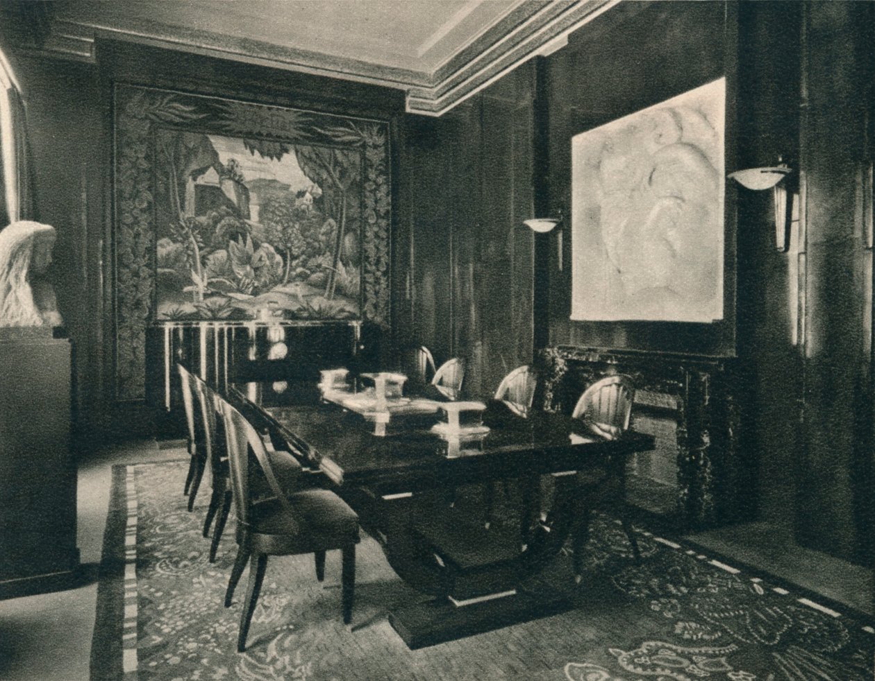 Spisesal i Hôtel DU Collectionneur, 1925. av Unbekannt