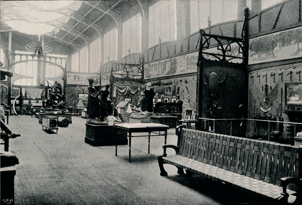 Salle DEthnographie på Brussel-utstillingen, 1897 av Unbekannt