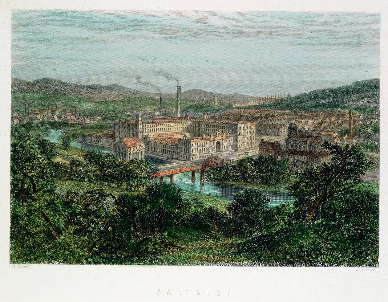 Saltaire, Yorkshire, 1800-tallet av Unbekannt