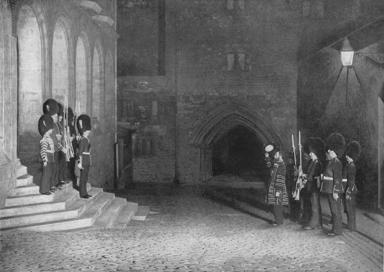 Hilsen Kings-nøklene ved Tower of London, c1903 1903 av Unbekannt