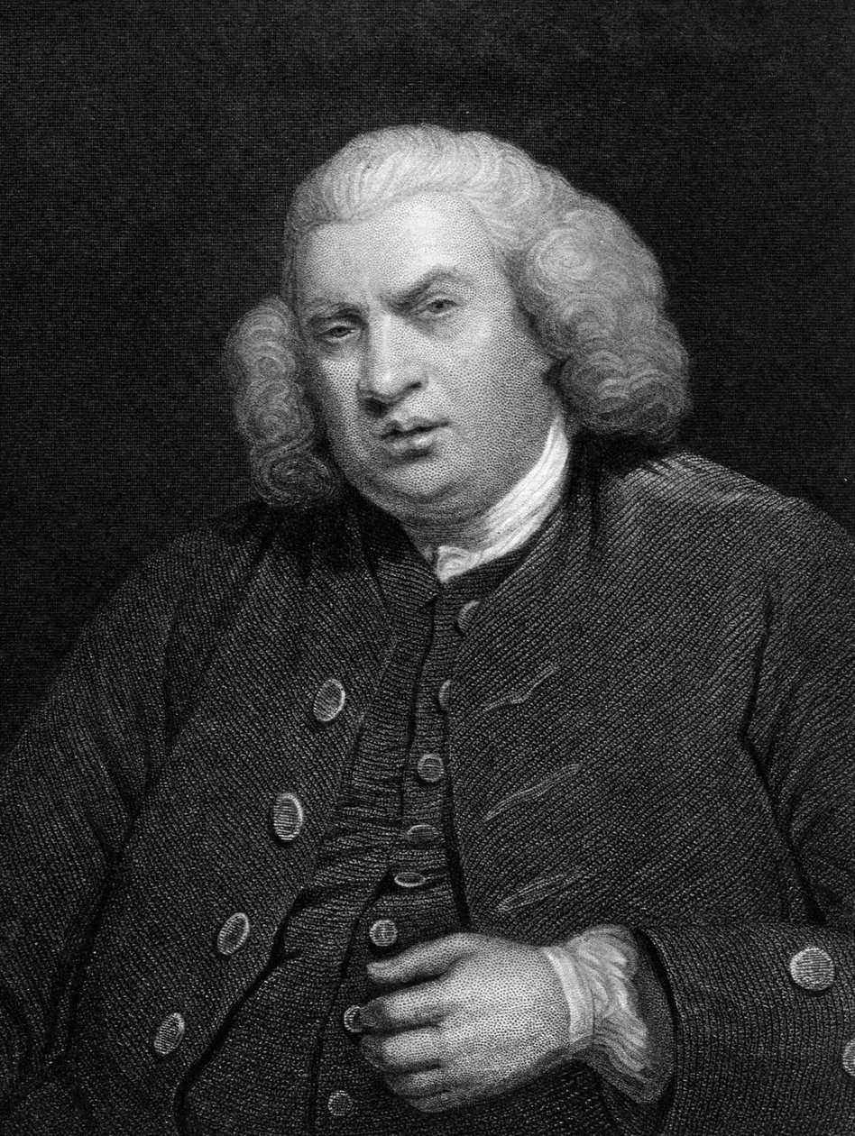 Samuel Johnson , litteraturkritiker, poet, essayist, biograf, 1800-tallet av Unbekannt