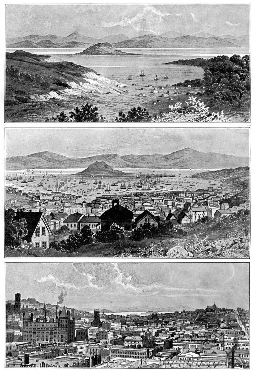 San Francisco i november, 1848, 1858 og slutten av 1800-tallet, 1901 av Unbekannt