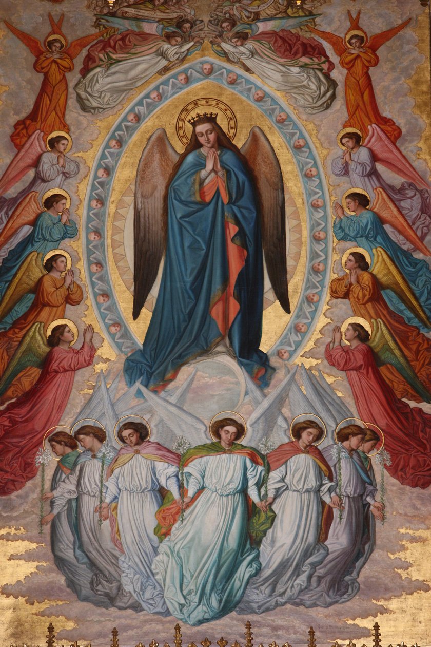 San Jeronimos kirke. Jomfru Maria Madrid Spania av Unbekannt