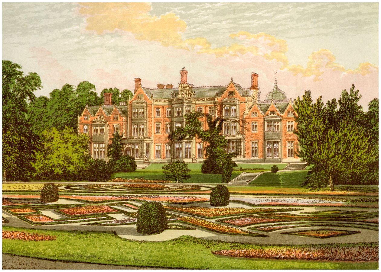 Sandringham, Norfolk, hjemmet til Prince of Wales, c1880 av Unbekannt
