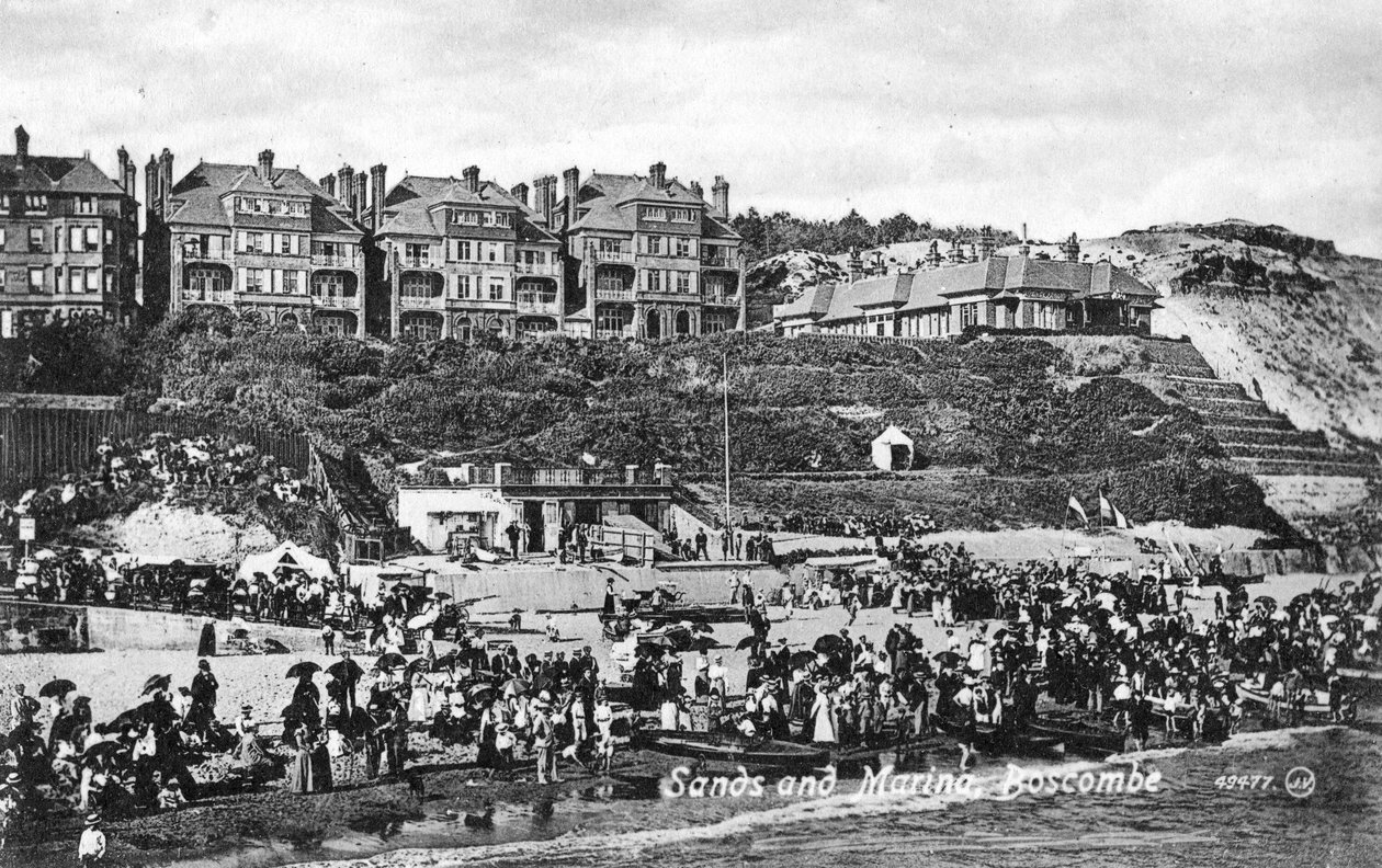 Sands og marina, Boscombe, Bournemouth, Dorset, tidlig på 1900-tallet av Unbekannt