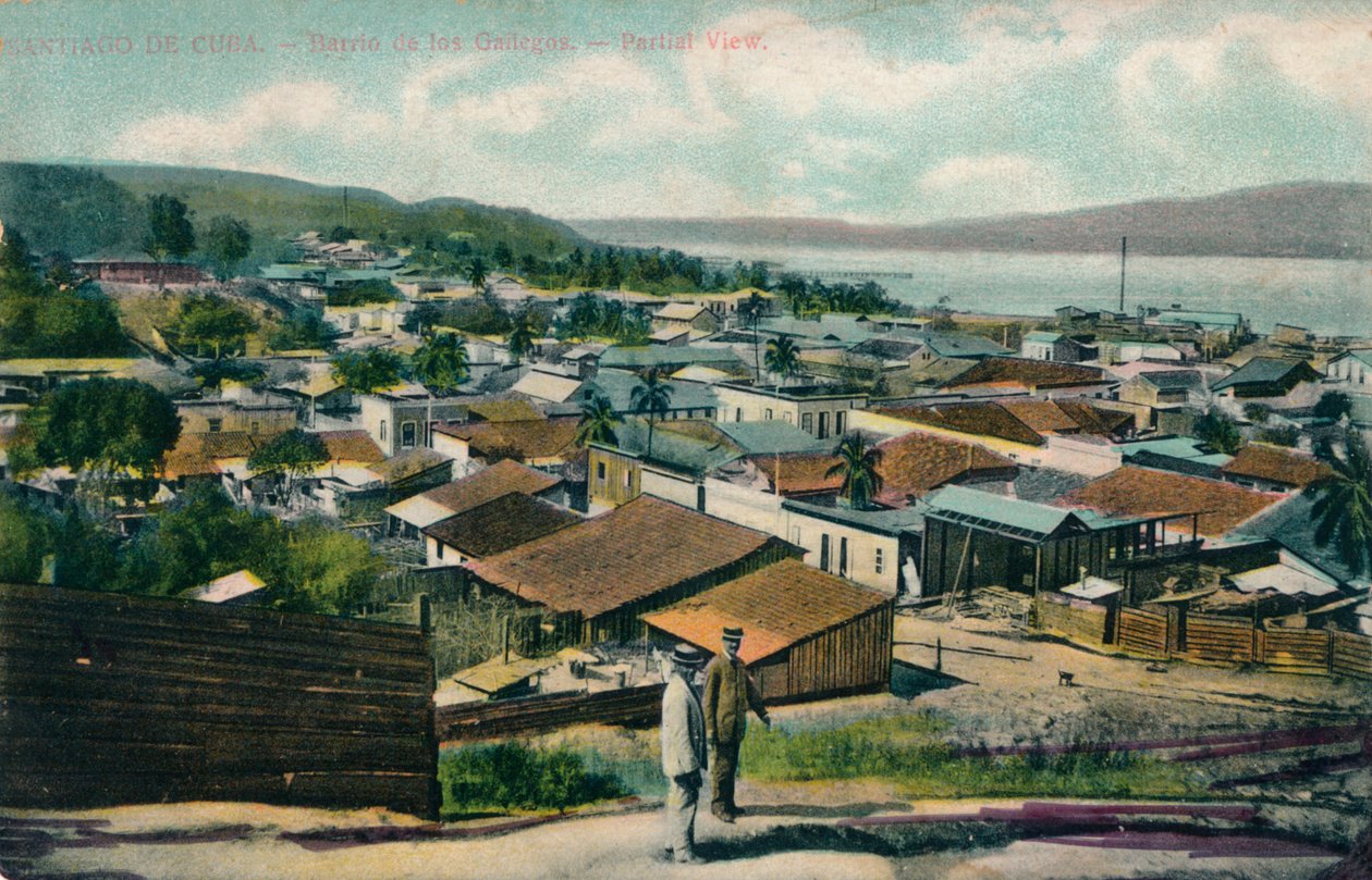 Santiago de Cuba. - Nabolaget til Gailegos. - Delvis utsikt, c1910 av Unbekannt