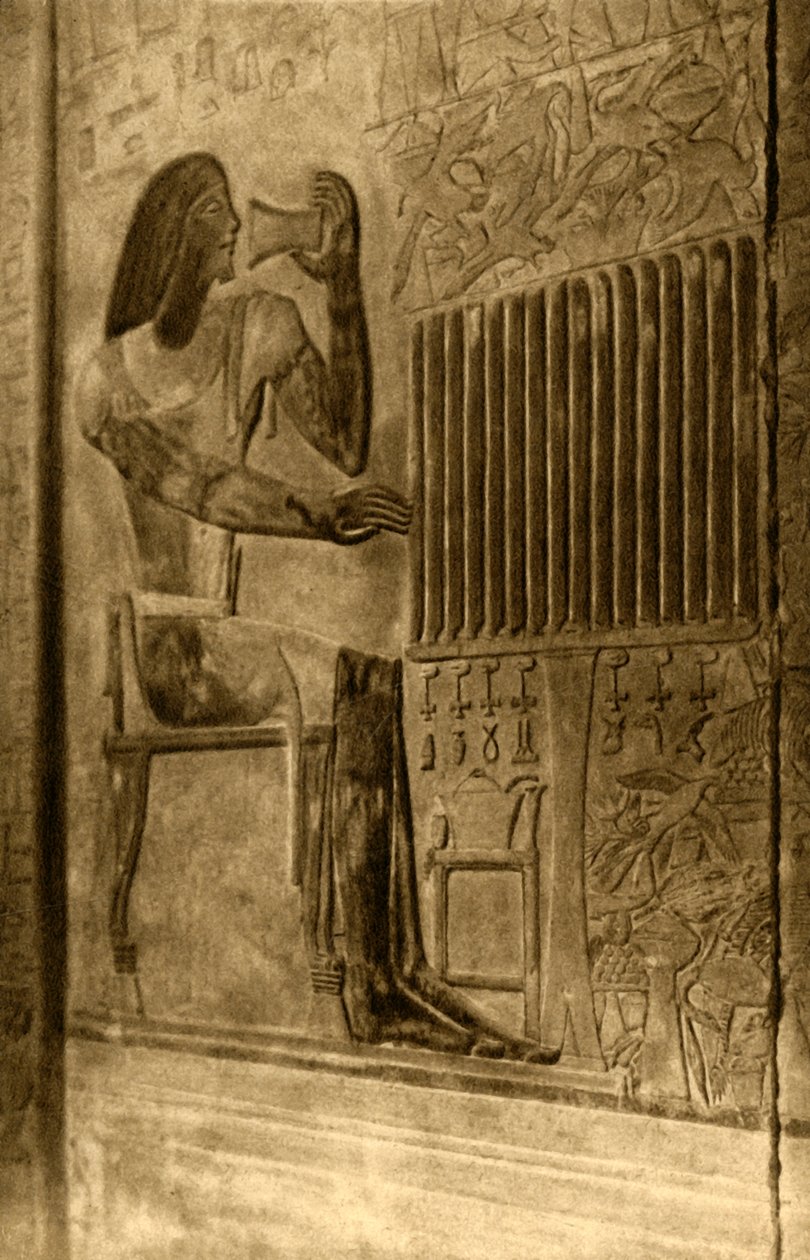 Saqqara - Ptahoteps grav - Veggdekorasjon, c1918-c1939. av Unbekannt