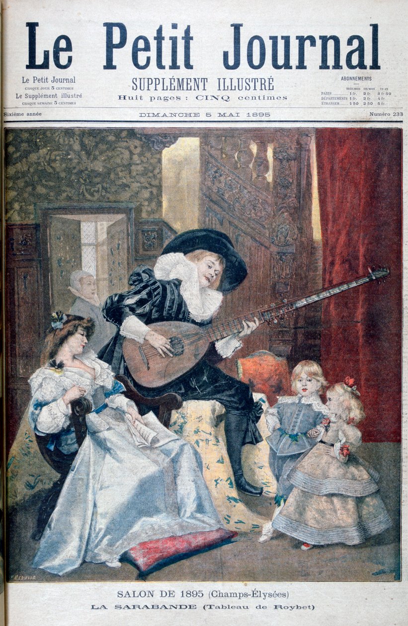 Sarabande, 1895 av Unbekannt