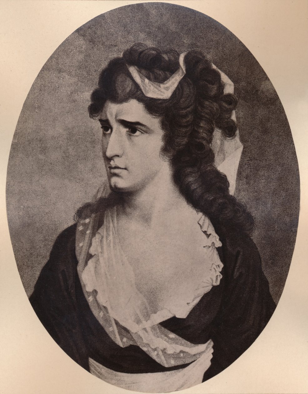 Sarah Siddons, walisisk skuespillerinne, sent på 1700- eller 1800-tallet 1894 av Unbekannt