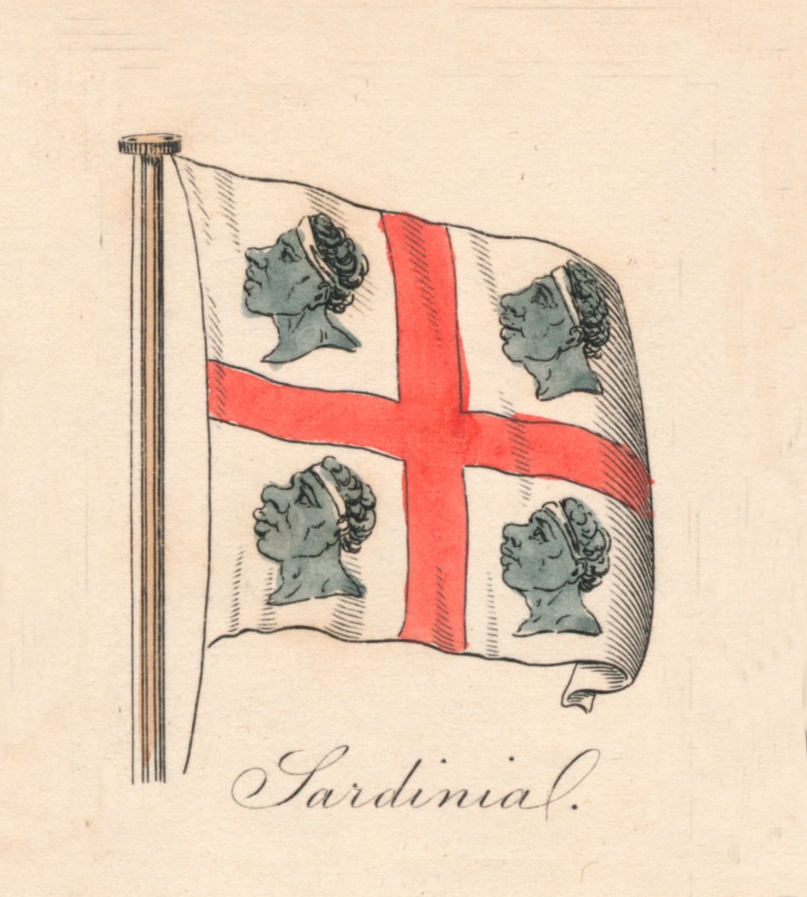 Sardinia, 1838 av Unbekannt