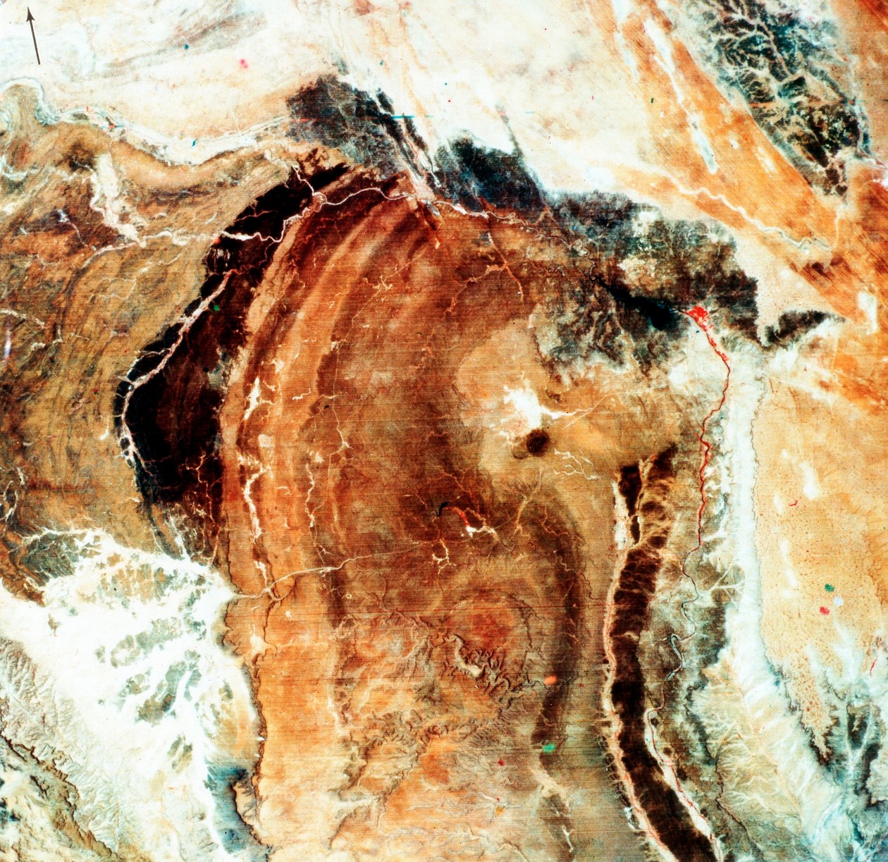 Satellittfotografi av Great Namaland, Namibia, 1972 av Unbekannt