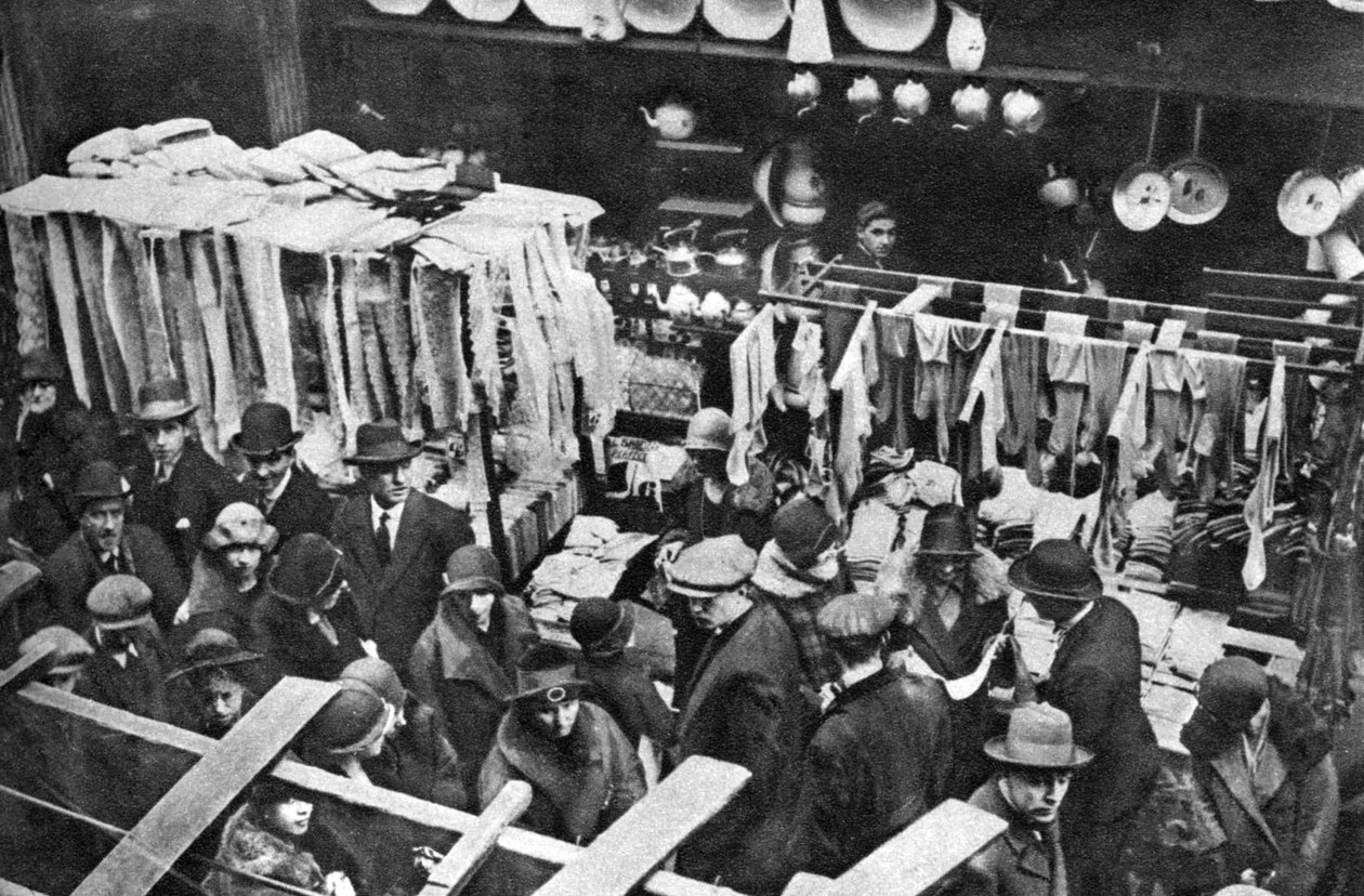 Lørdag på Berwick Street Market, Soho, London, 1926-1927 av Unbekannt