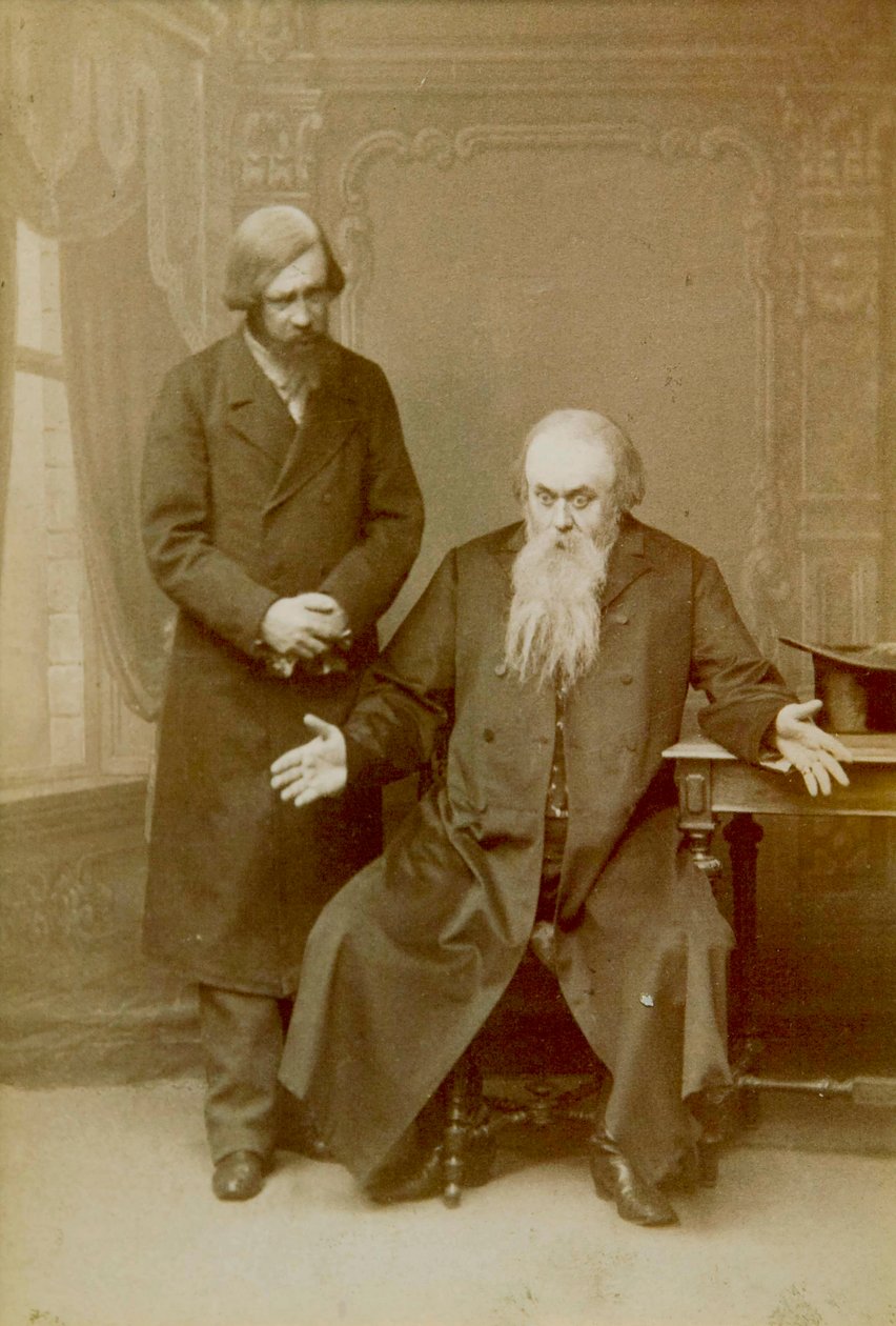 Scene fra Alexander Ostrovskys skuespill Its a Family Affair, Maly Theatre, Moskva, Russland, 1892 av Unbekannt