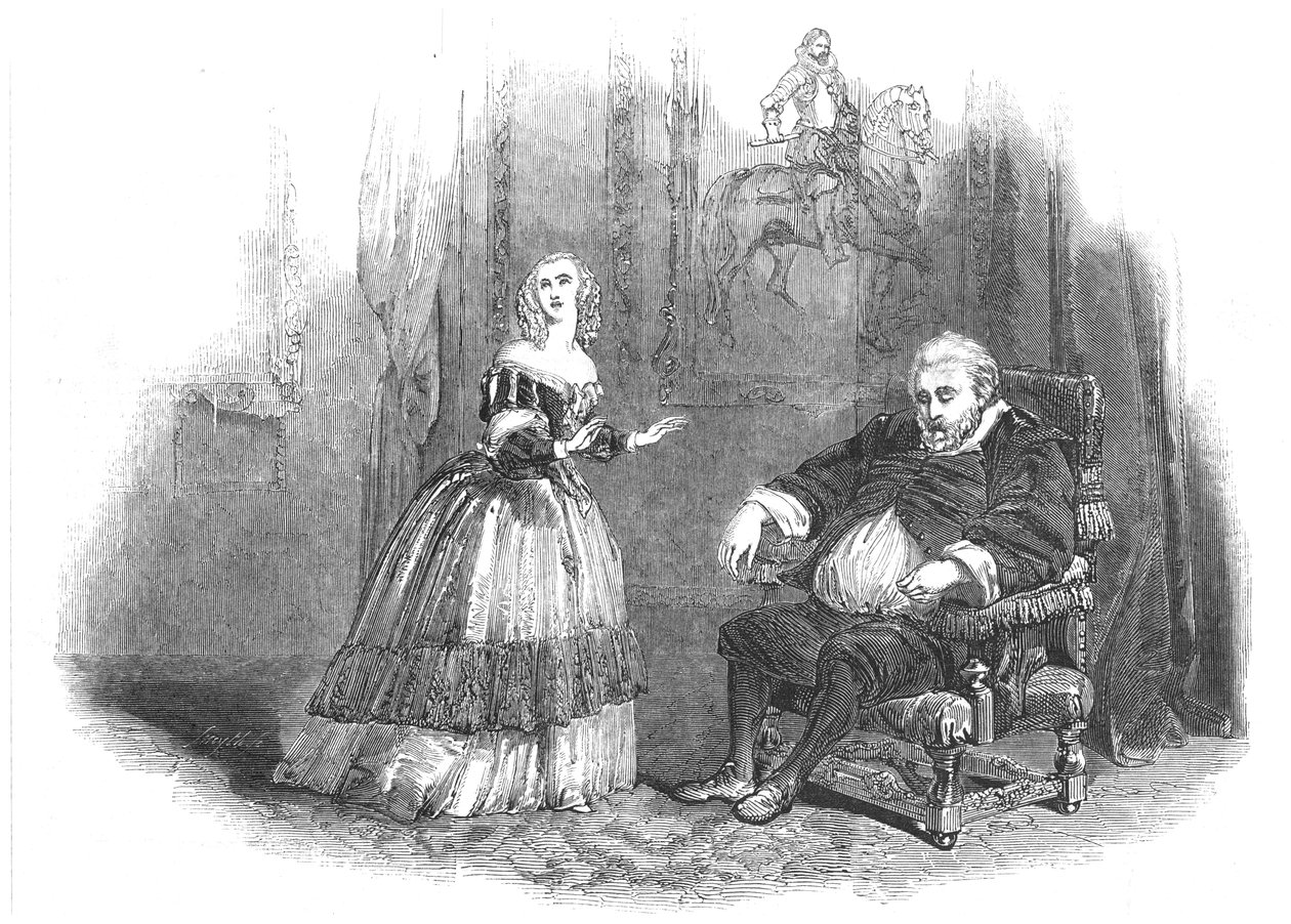 Scene fra Il Masnadieri The Brigands, 1847 av Unbekannt