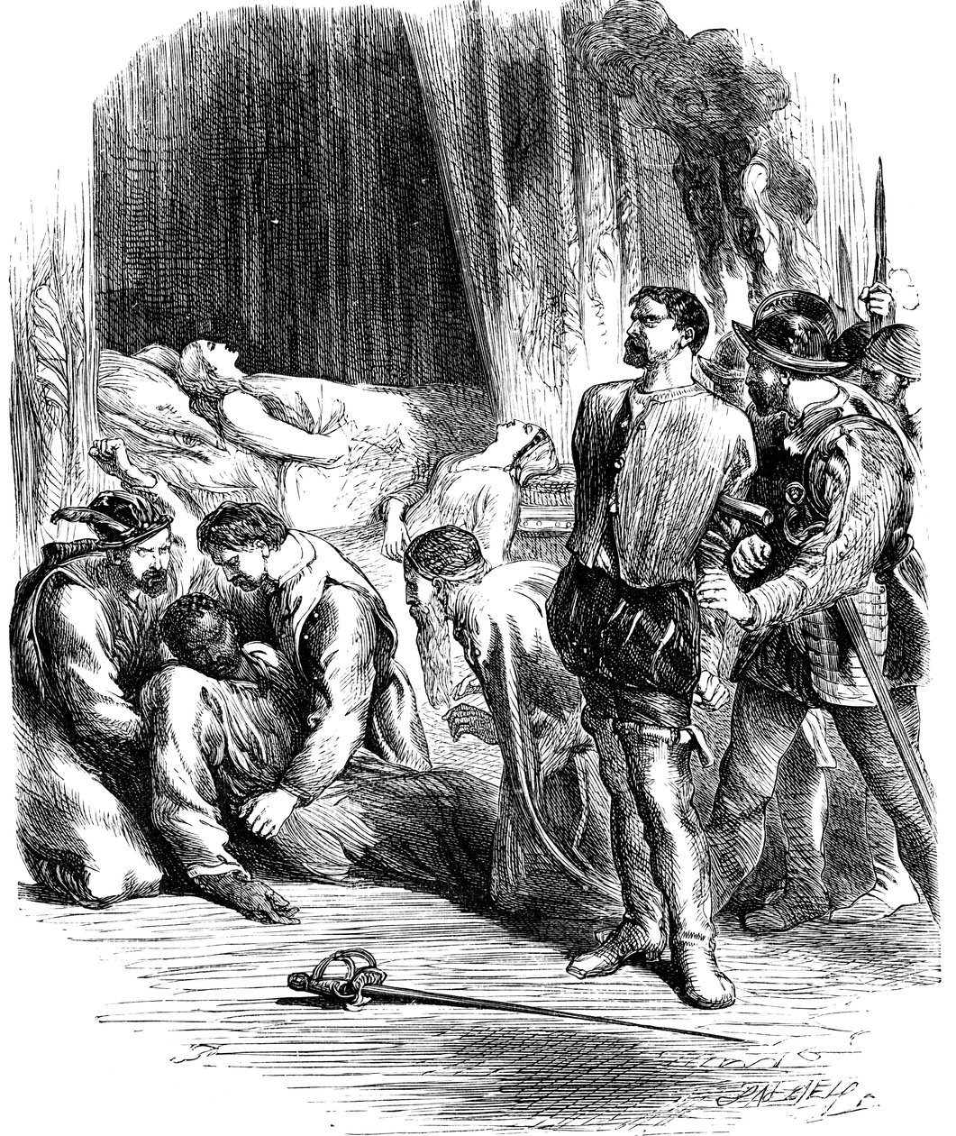 Scene fra Shakespeares Othello, 1800-tallet av Unbekannt