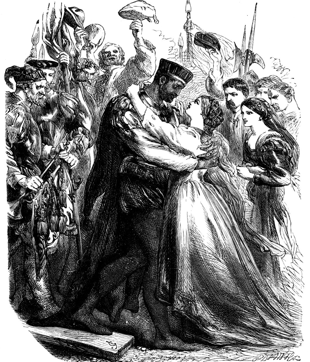 Scene fra Shakespeares Othello, 1800-tallet av Unbekannt