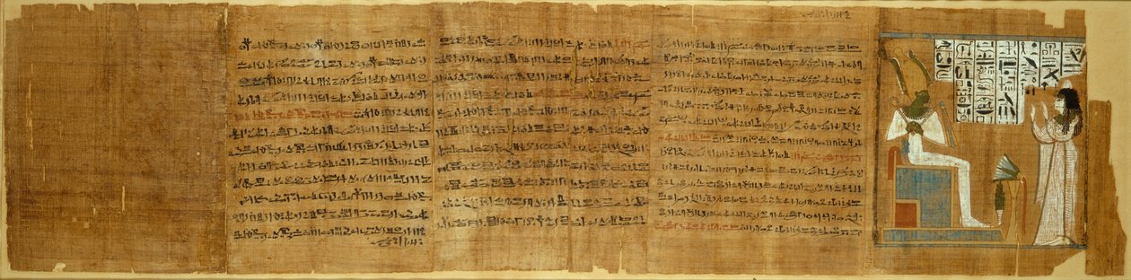 Scene fra De dødes bok, Egypt, tredje mellomperiode, dynastiet 21 ca. 1069-945 fvt. av Unbekannt