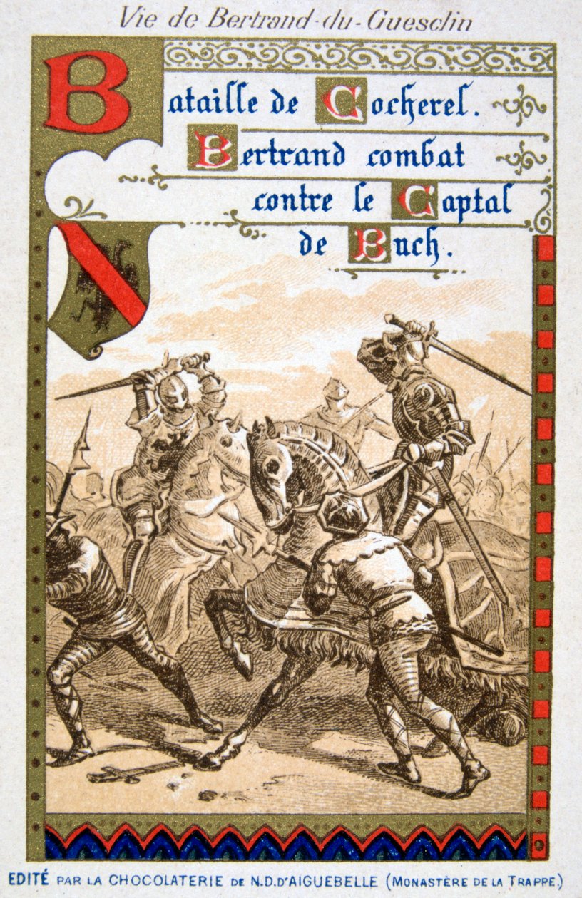 Scene fra livet til Bertrand du Guesclin, 1800-tallet av Unbekannt