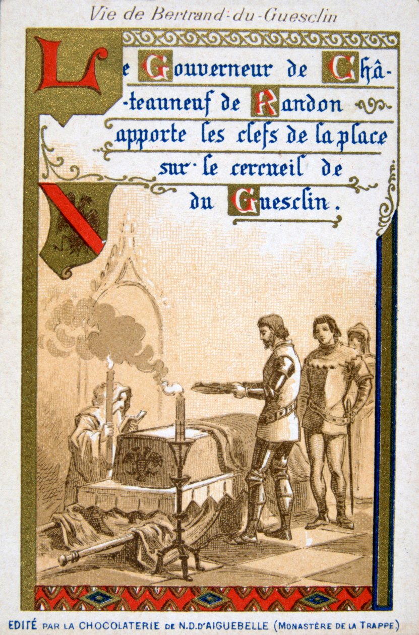 Scene fra livet til Bertrand du Guesclin, 1800-tallet av Unbekannt