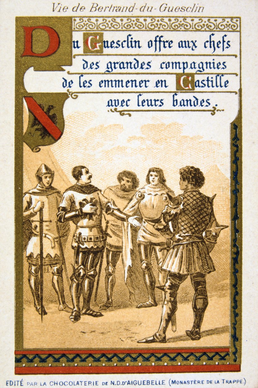 Scene fra livet til Bertrand du Guesclin, 1800-tallet av Unbekannt