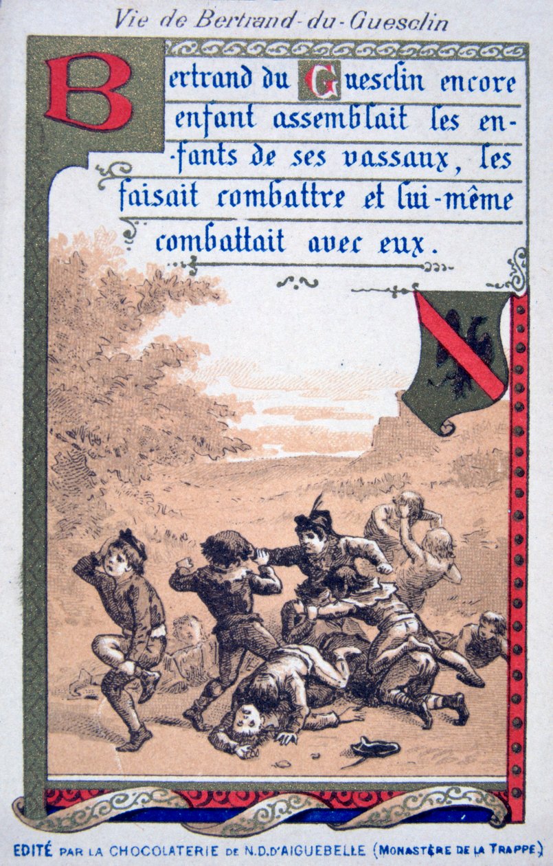 Scene fra livet til Bertrand du Guesclin, 1800-tallet av Unbekannt