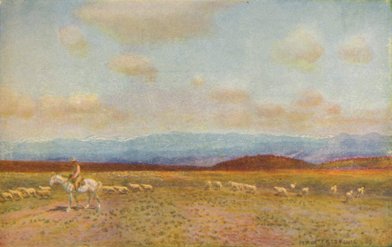 Scene i det australske mellomlavlandet, 1924 av Unbekannt
