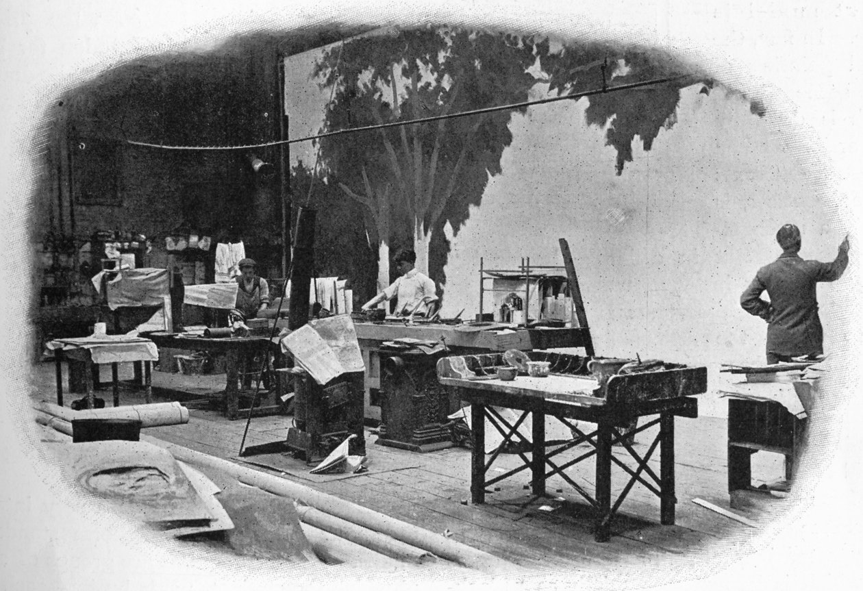Scenemaleri, London, c1900 1901 av Unbekannt