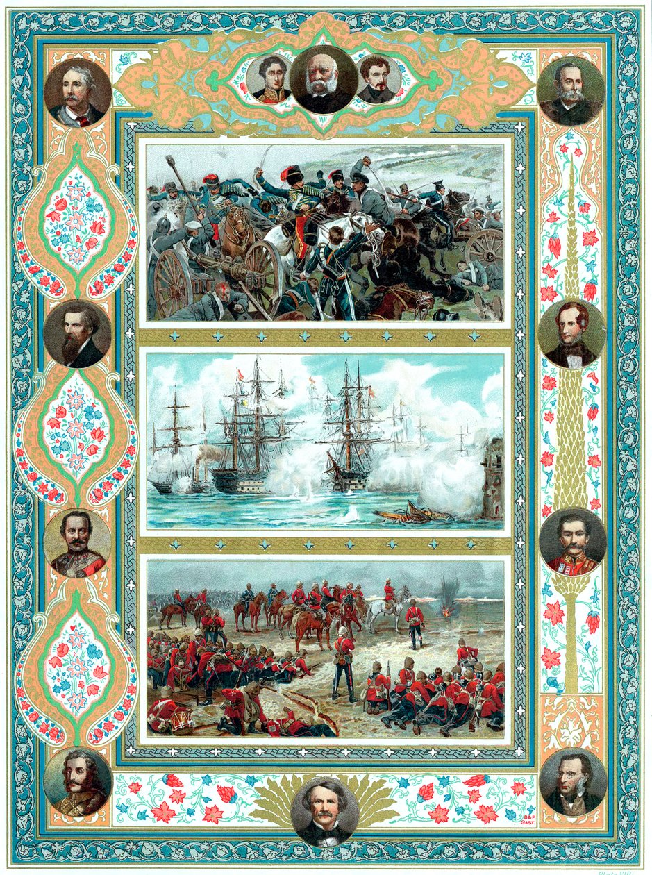 Scener fra britiske militære engasjementer, c1887 av Unbekannt