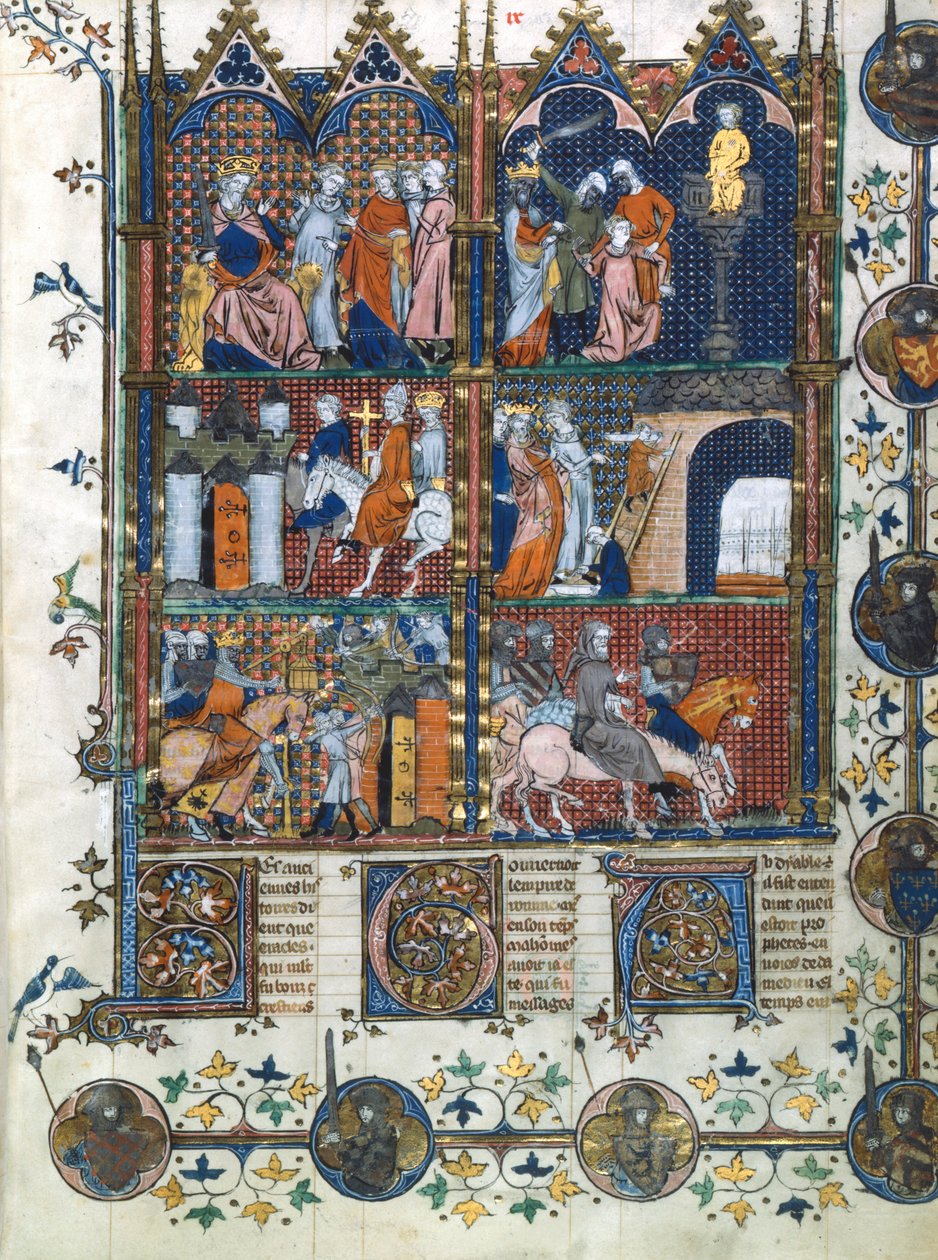 Scener fra det første korstoget, 1096-1099 1300-tallet av Unbekannt