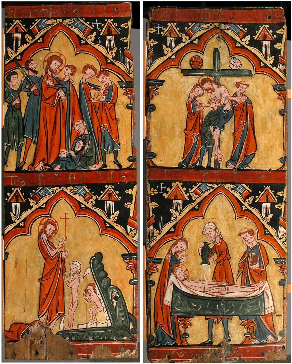 Scenes from the Life of Christ: Arrest of Christ, Christ in Limbo, Descent from the Cross..., 13th c    1203691   no       norwegian Successfully Translated  Original: Gezicht op het Pantheon te Rome Translat: Gezicht op het Pantheon te Rome 1386757 no nor av Unbekannt