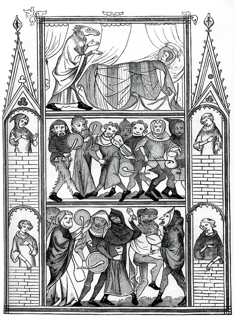 Scener fra historien om Fauvel, 1400-tallet, 1870 av Unbekannt