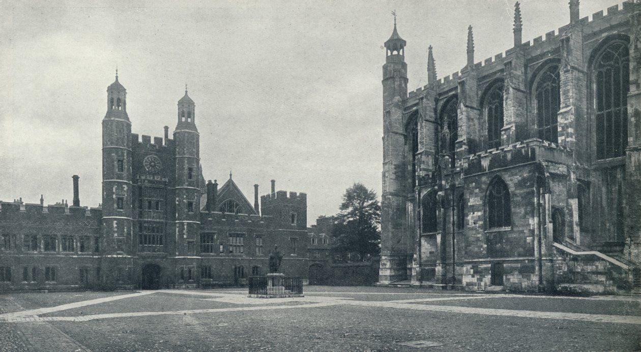 Skolegård og kapell, 1926 av Unbekannt