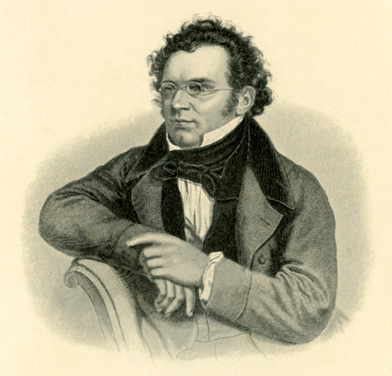 Schubert, ca 1820-tallet, 1907. av Unbekannt