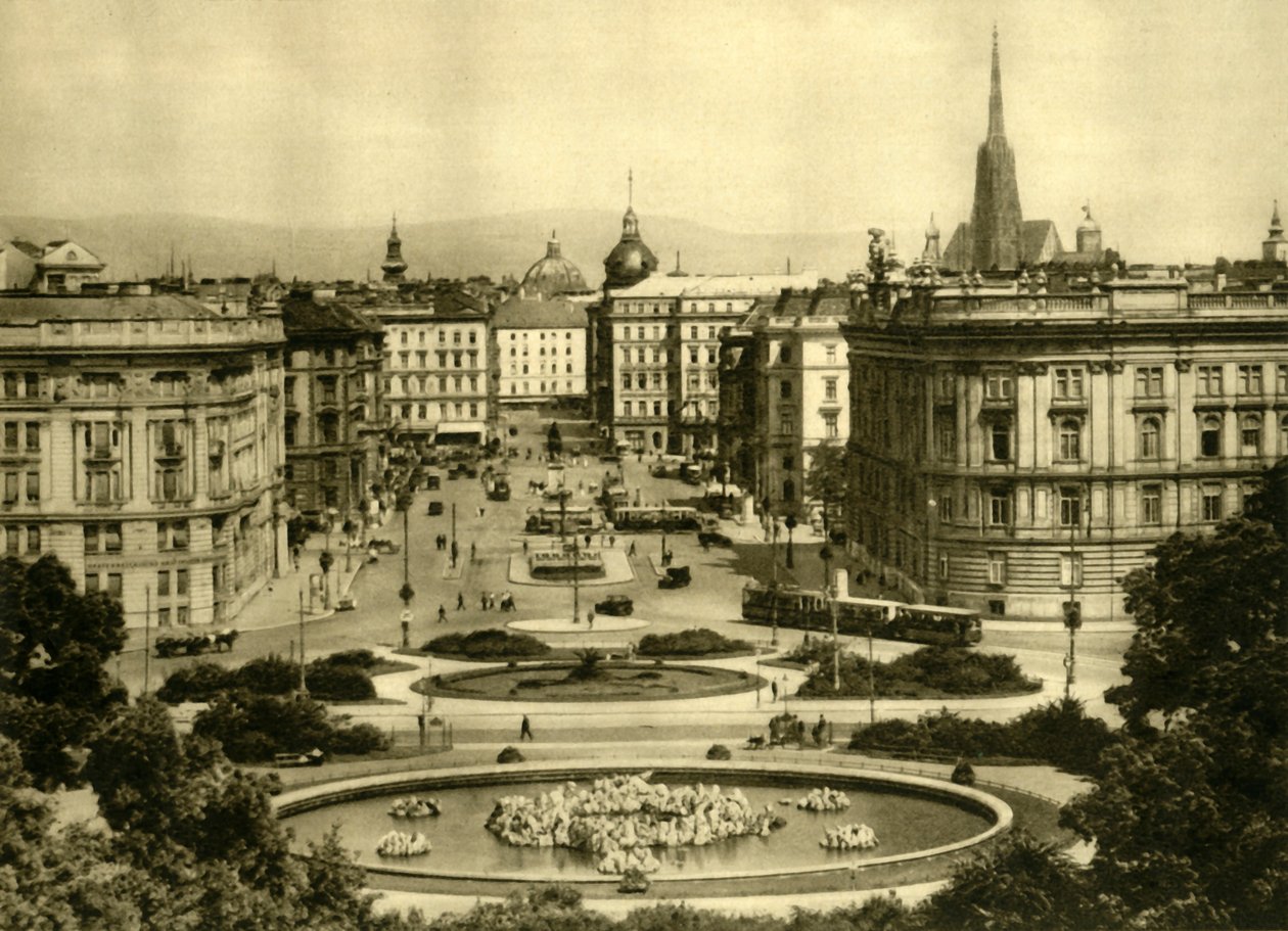 Schwarzenbergplatz, Wien, Østerrike, c1935. av Unbekannt