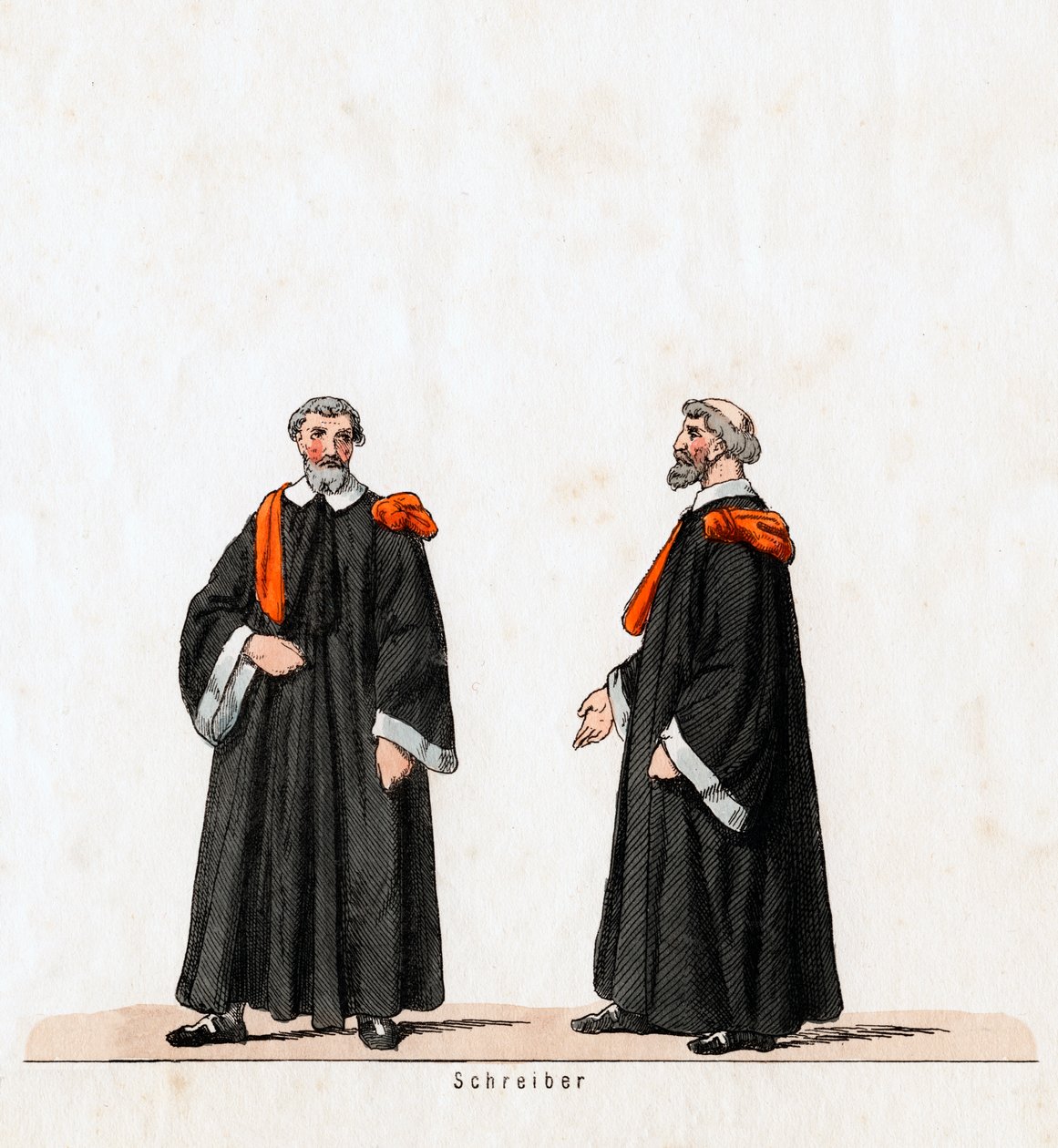 Skribent, kostymedesign for Shakespeares skuespill, Henry VIII, 1800-tallet av Unbekannt