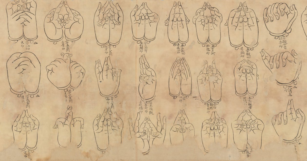 Rulle av Mudras, 11.-12. århundre. av Unbekannt