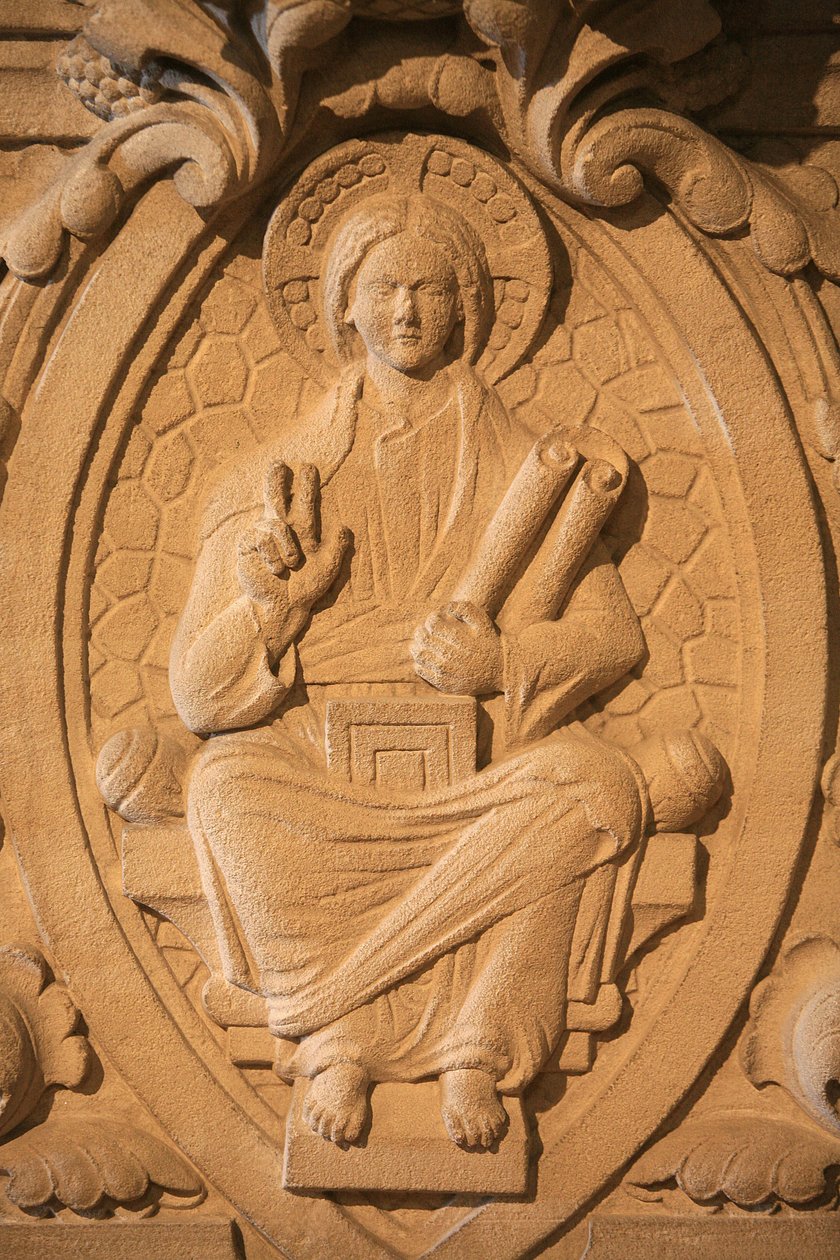 Skulptur av Kristus i Soulac basilika Soulac Frankrike av Unbekannt