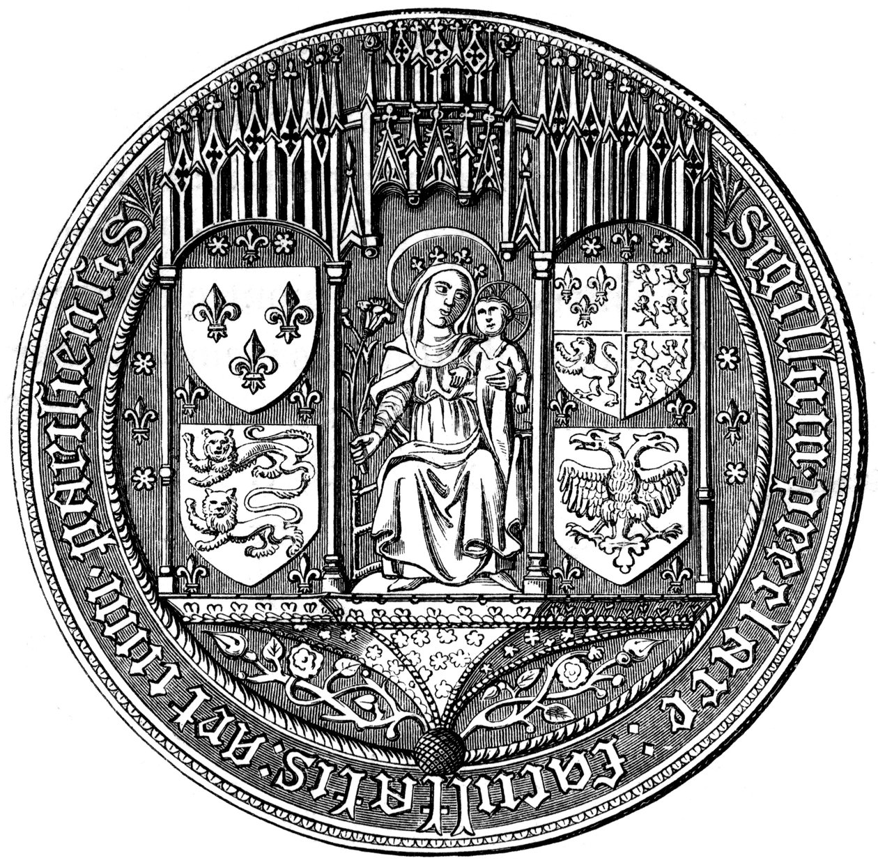 Seal of the Four Nations eller the Faculty of Arts, 1500-tallet 1849 av Unbekannt