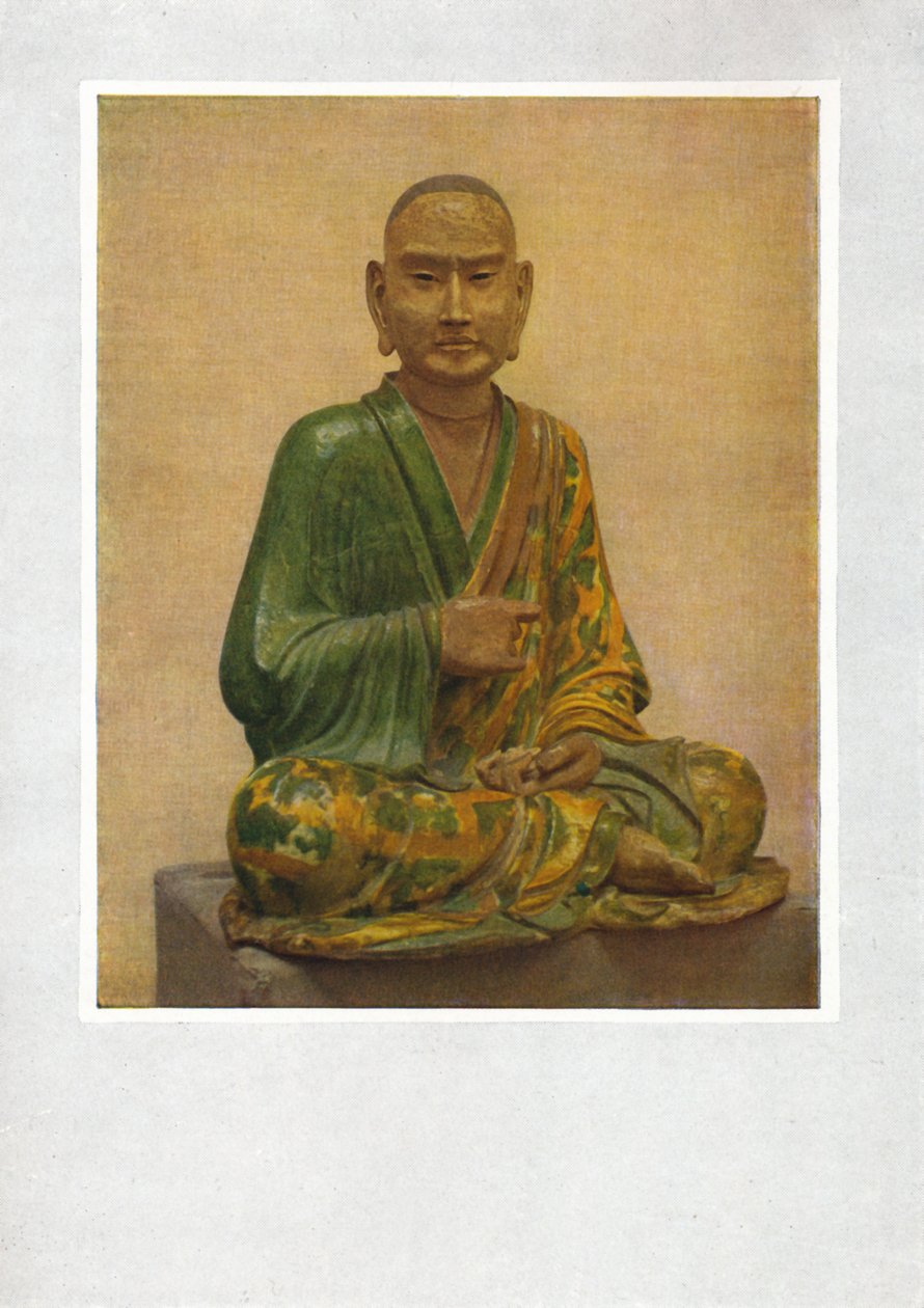 Sittende figur av en Lohan - Tang-dynastiet, c7. til 10. århundre e.Kr., 1936 av Unbekannt