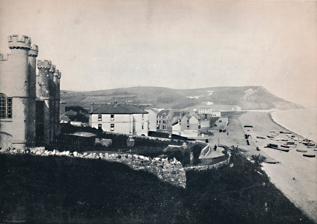 Seaton - Looking Towards White Cliff, 1895 av Unbekannt