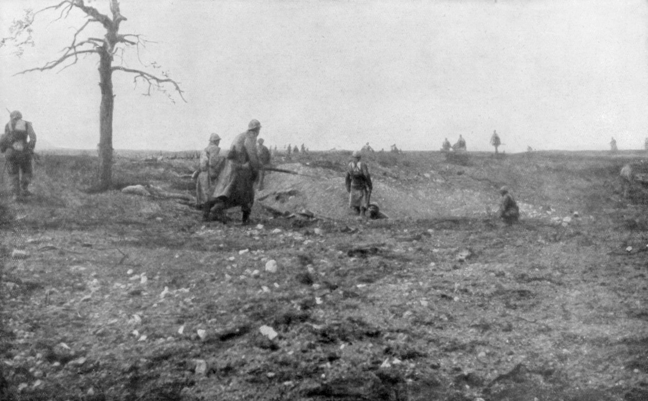 Andre slaget ved Champagne, Frankrike, første verdenskrig, september 1915 av Unbekannt