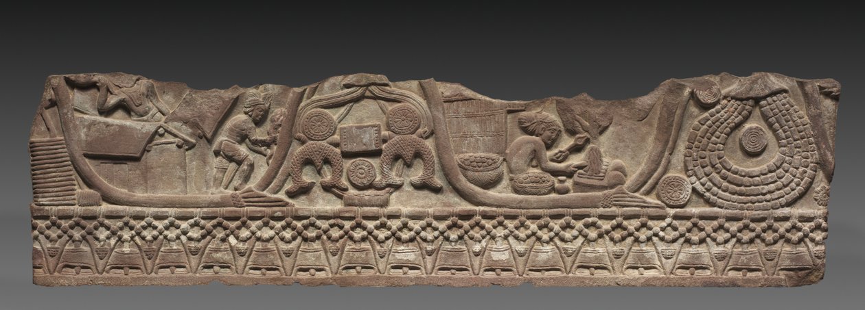 Seksjon av en håndteringsskinne, c. 150 f.Kr. av Unbekannt