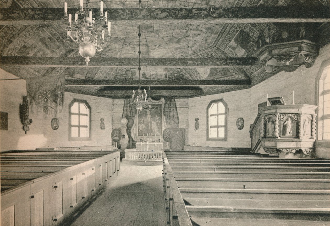 Seglora kyrka, Skansen friluftsmuseum, Stockholm, 1925 av Unbekannt