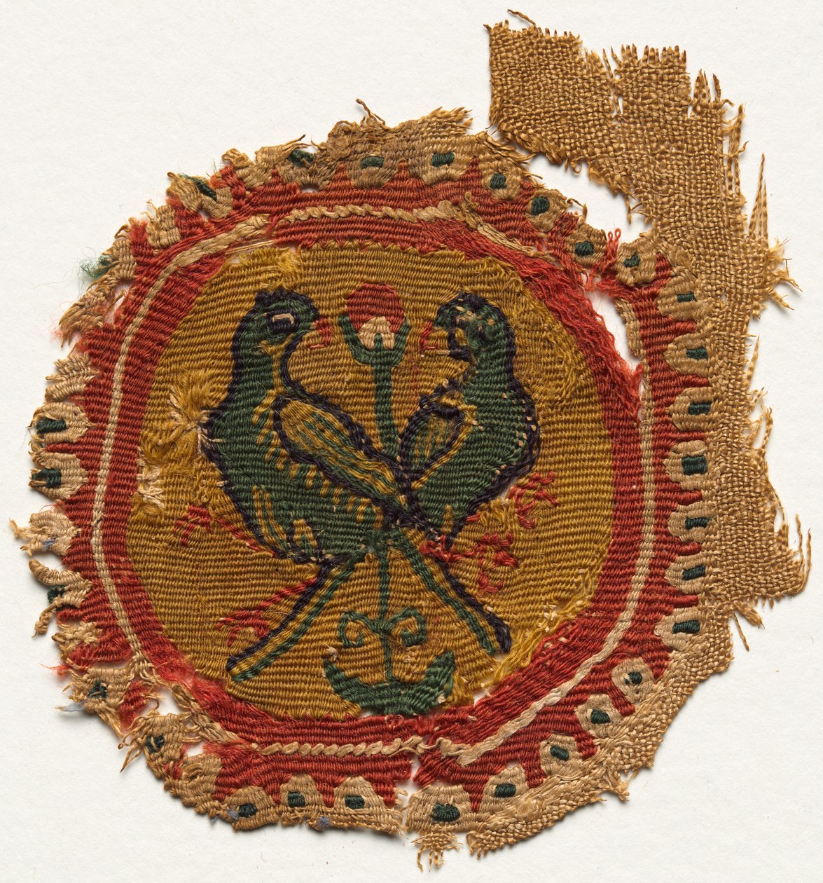 Segment fra en tunika, 600-700-tallet. av Unbekannt