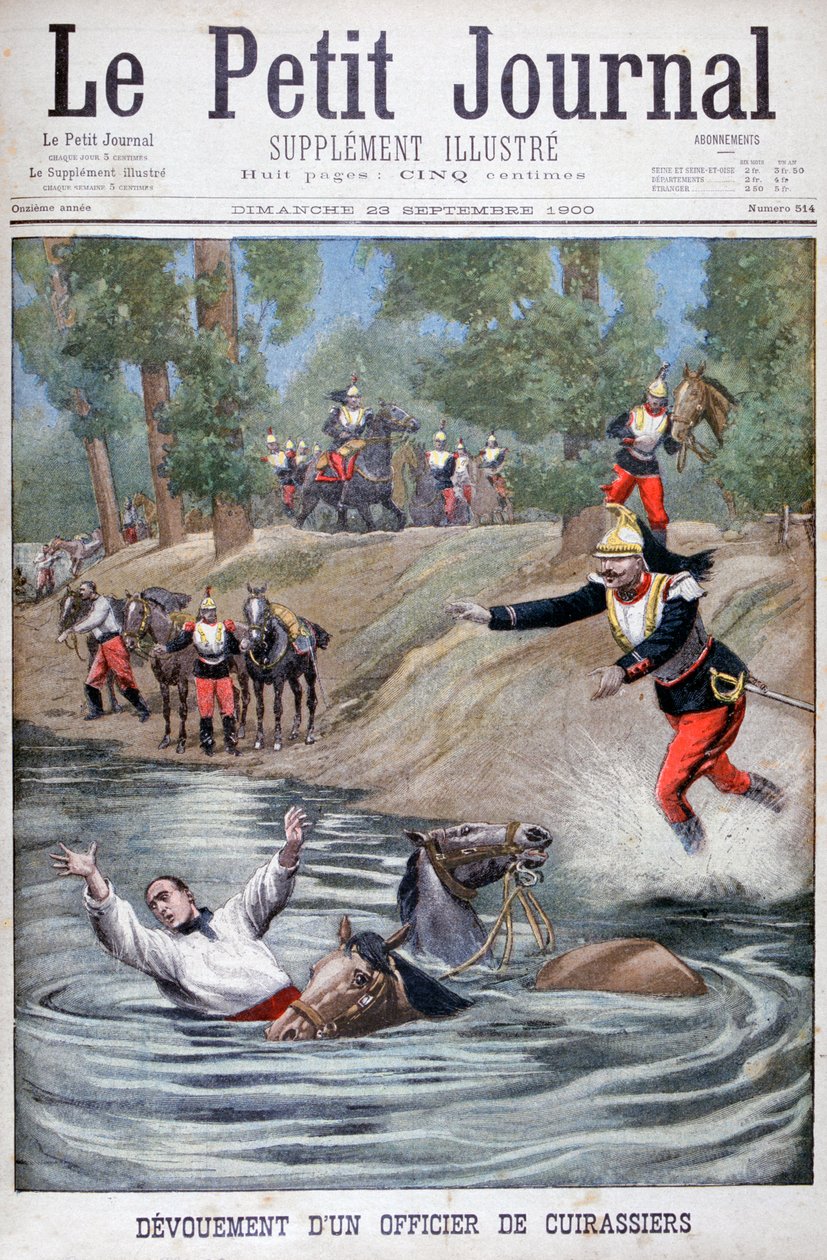 Selvoppofrelse av en fransk kurassier, 1900 av Unbekannt