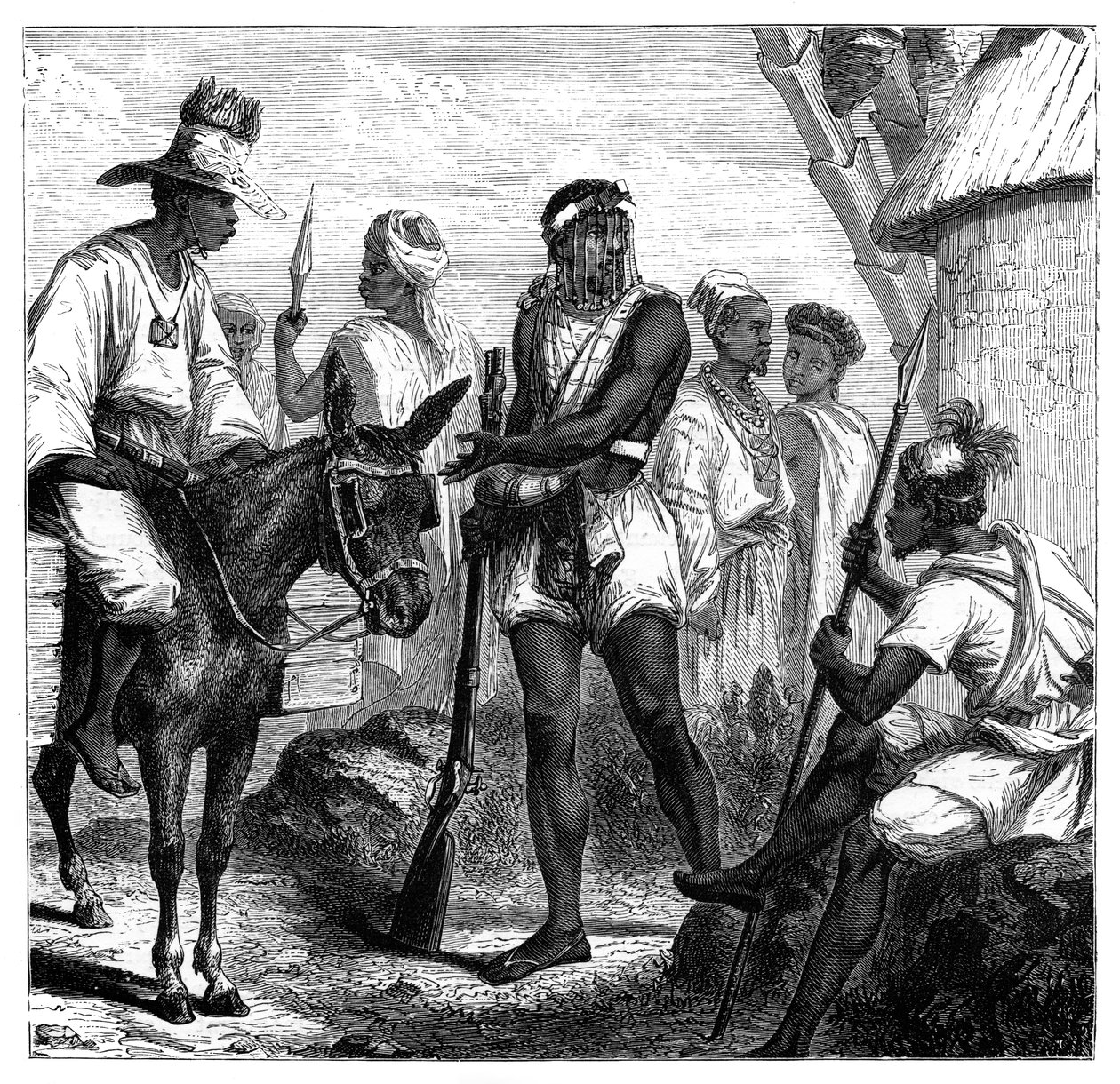 Senegalesere, ca 1890 av Unbekannt