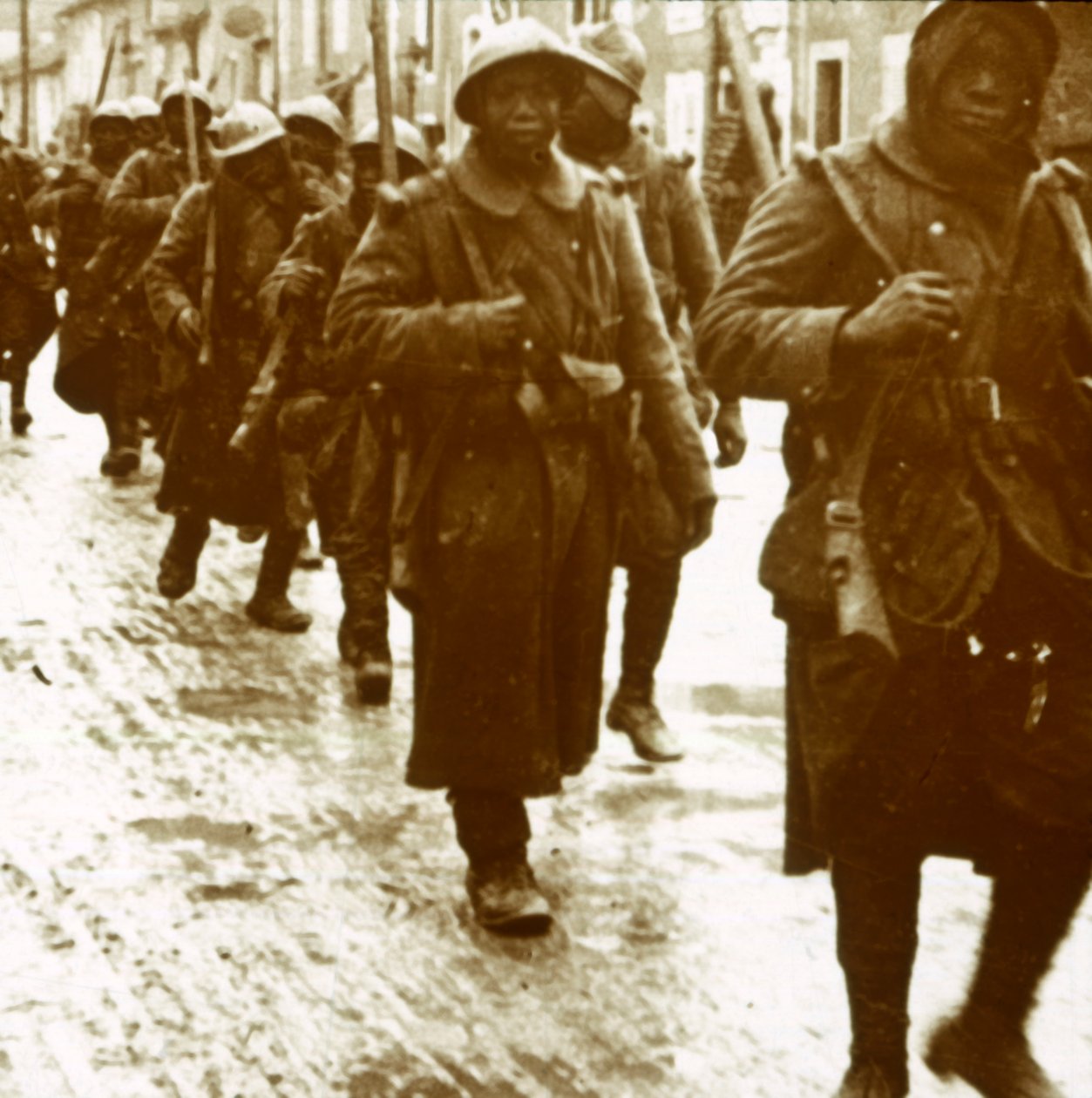 Senegalesiske soldater etter angrep, c1914-c1918 av Unbekannt