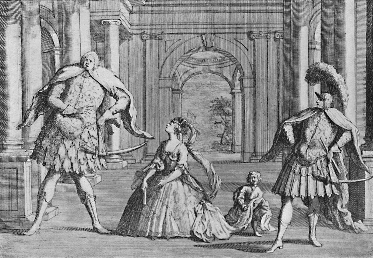 Senesino på scenen, 1725, 1904 av Unbekannt